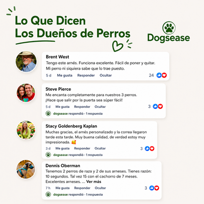 Arnés ergonómico Personalizable DogsEase™